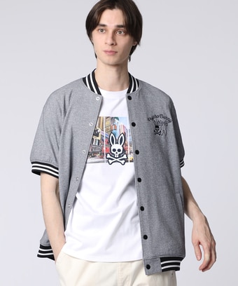 BUNNYグラフィック 　半袖バーシティジャケット