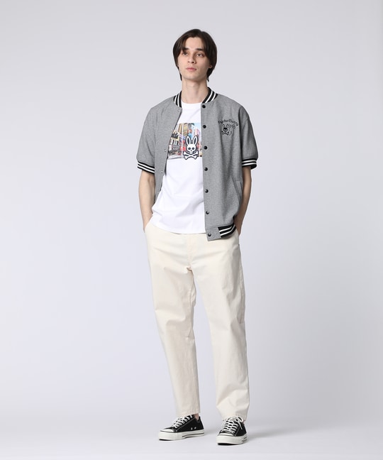 BUNNYグラフィック 半袖バーシティジャケット