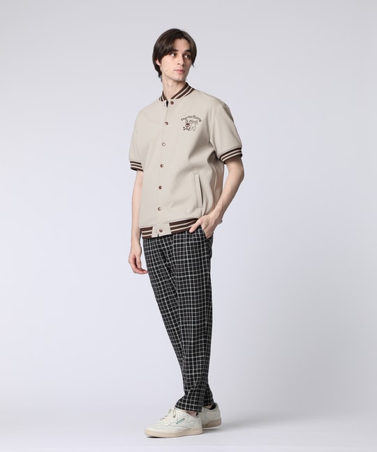 BUNNYグラフィック 半袖バーシティジャケット