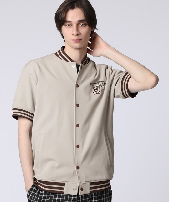 BUNNYグラフィック 半袖バーシティジャケット