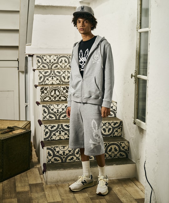 ジャカードロゴ  バギースウェットパーカ