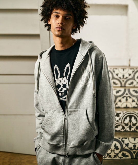 ジャカードロゴ  バギースウェットパーカ