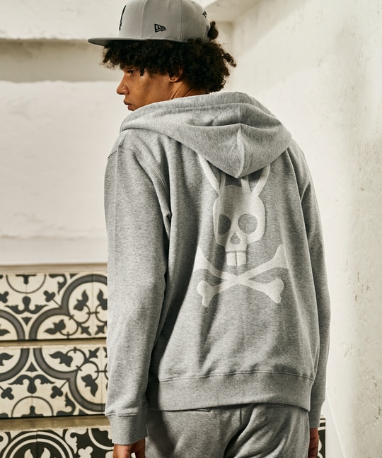 ジャカードロゴ  バギースウェットパーカ