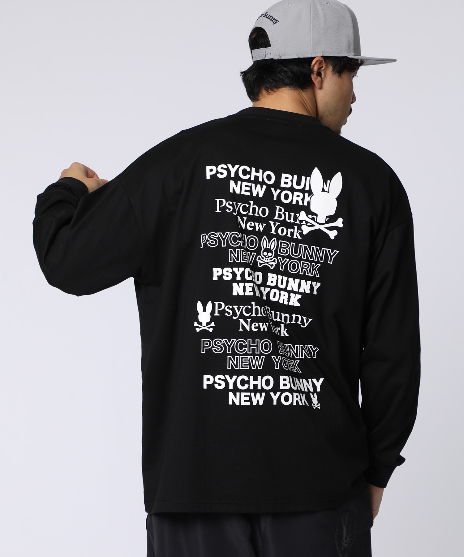 WEB限定]ツアーTEE風 ロゴ ロングスリーブTシャツ｜Psycho Bunny