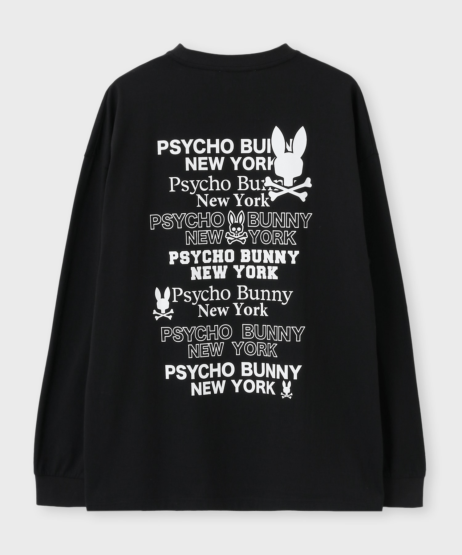 WEB限定]ツアーTEE風 ロゴ ロングスリーブTシャツ｜Psycho Bunny