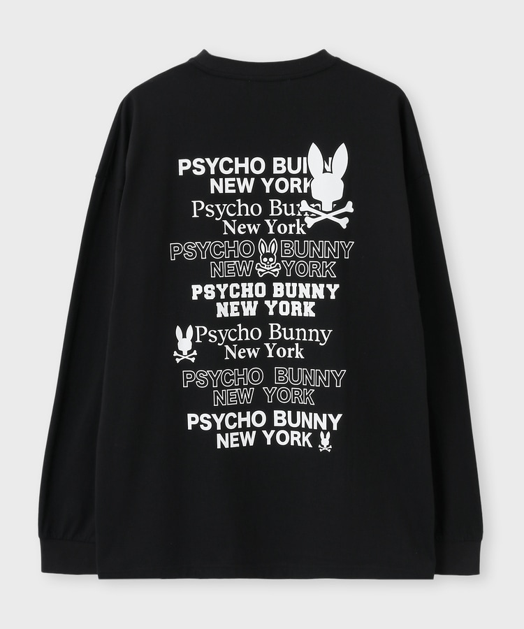 WEB限定]ツアーTEE風 ロゴ ロングスリーブTシャツ｜Psycho Bunny