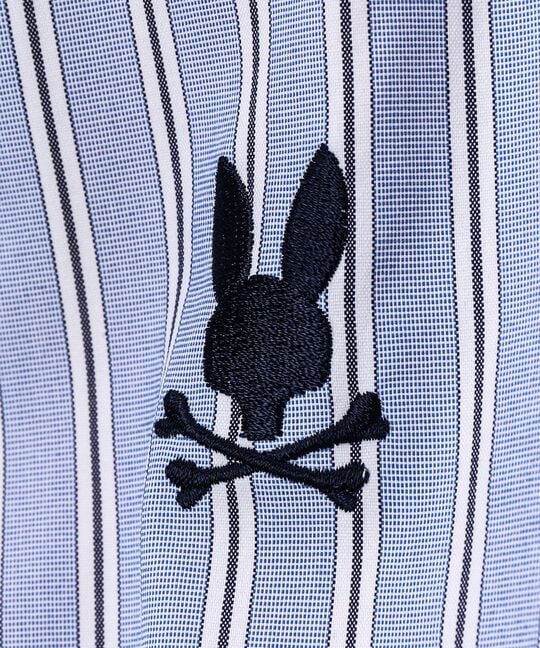 シャツファブリック スタンドカラー ダブルジップブルゾン