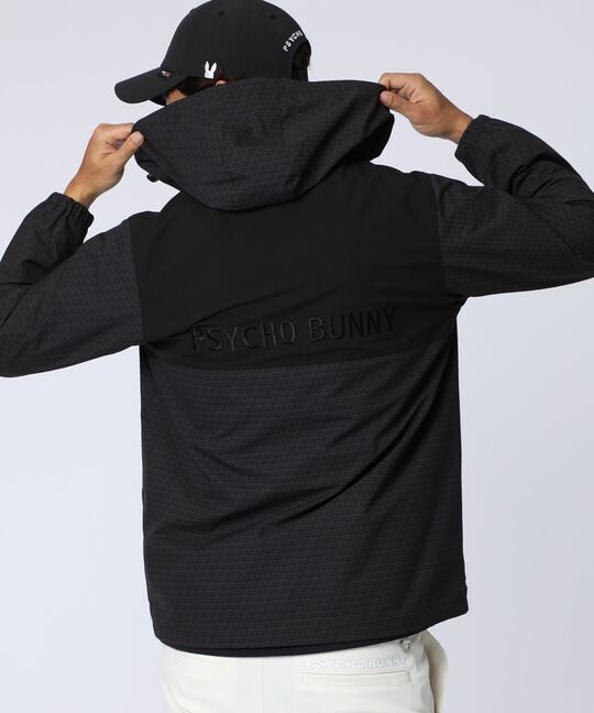 [GOLF]オリジナル総柄切替 ダブルジップフードブルゾン