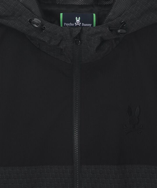 [GOLF]オリジナル総柄切替 ダブルジップフードブルゾン