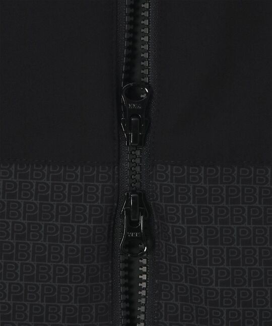 [GOLF]オリジナル総柄切替 ダブルジップフードブルゾン