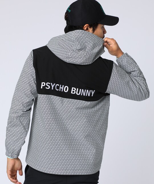 [GOLF]オリジナル総柄切替 ダブルジップフードブルゾン