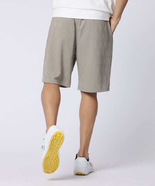 [GOLF]異素材切替シルエットバニージャガード ショートパンツ