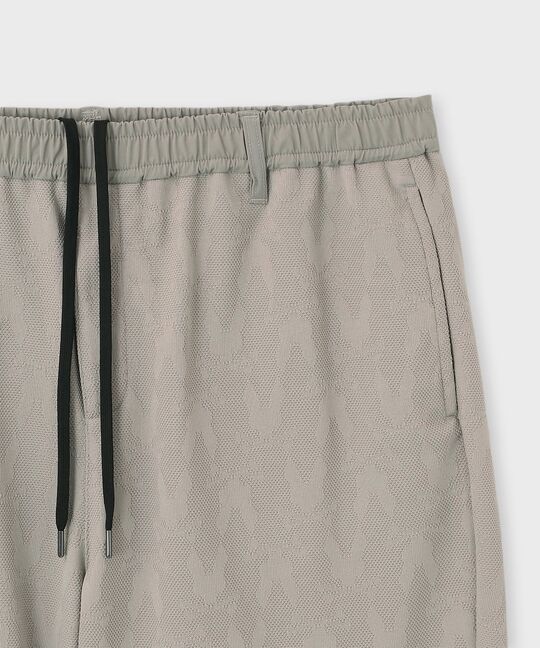 [GOLF]異素材切替シルエットバニージャガード ショートパンツ