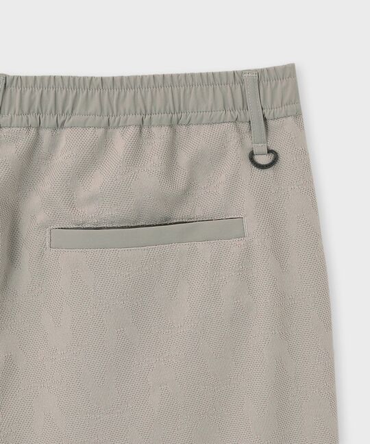 [GOLF]異素材切替シルエットバニージャガード ショートパンツ