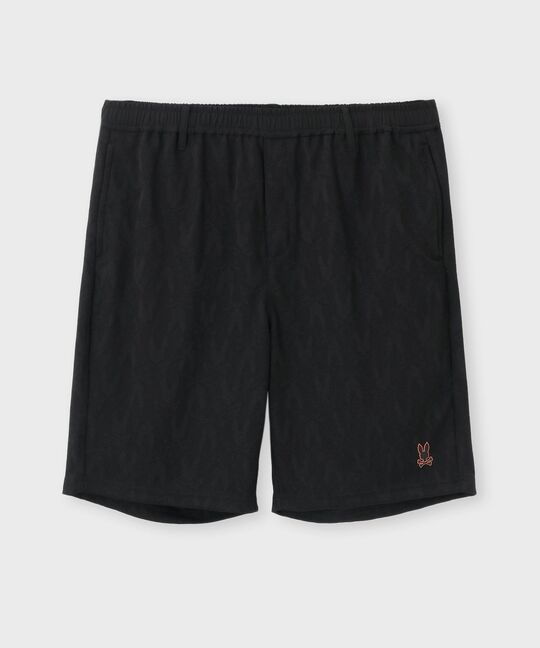 [GOLF]異素材切替シルエットバニージャガード ショートパンツ