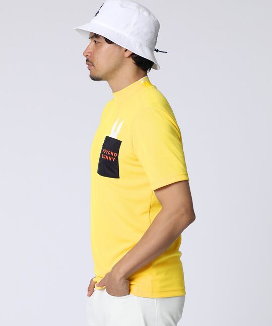 [GOLF]ポケットバニー モックネックTシャツ