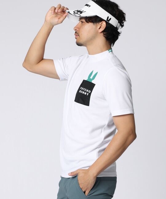 [GOLF]ポケットバニー モックネックTシャツ