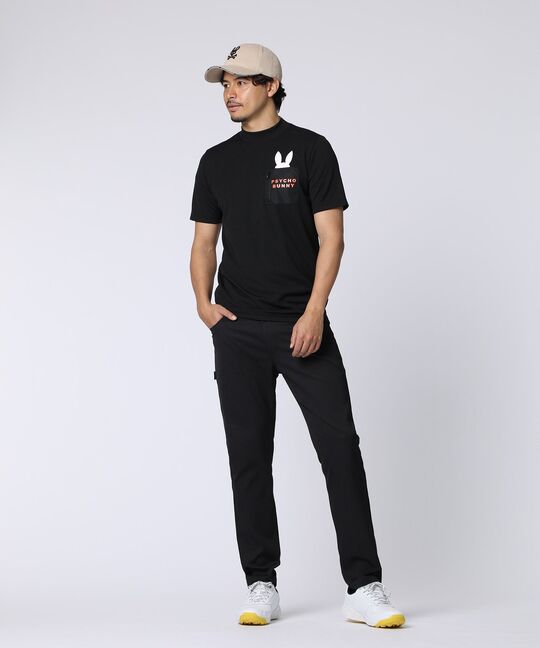 [GOLF]ポケットバニー モックネックTシャツ