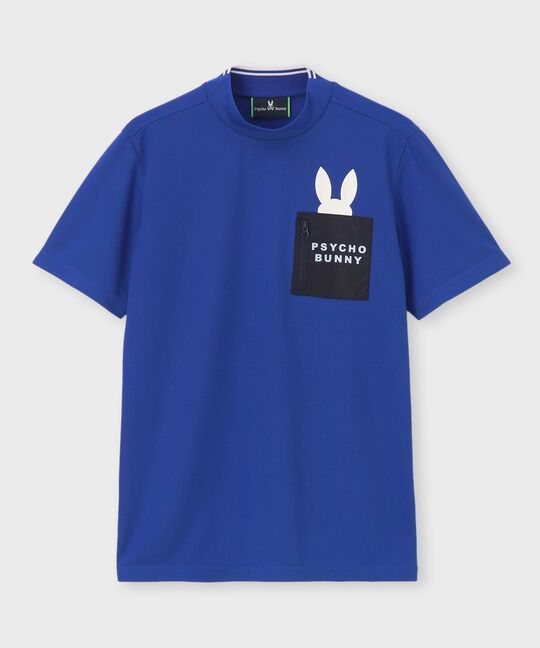 [GOLF]ポケットバニー モックネックTシャツ