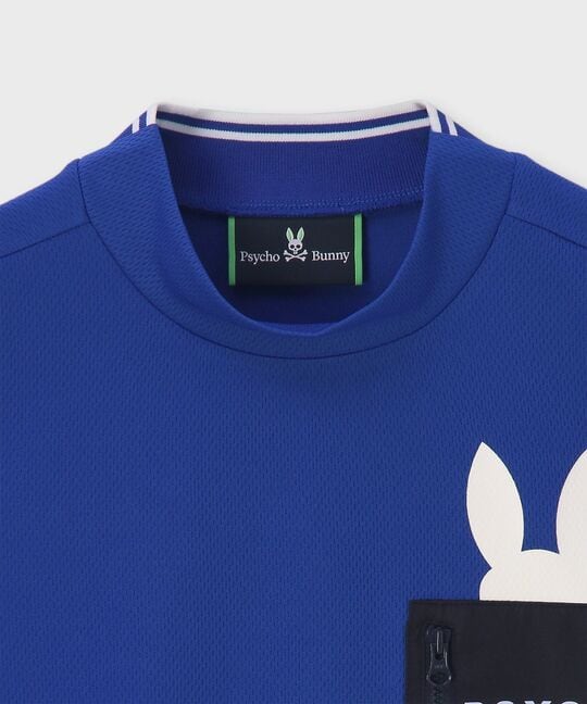 [GOLF]ポケットバニー モックネックTシャツ