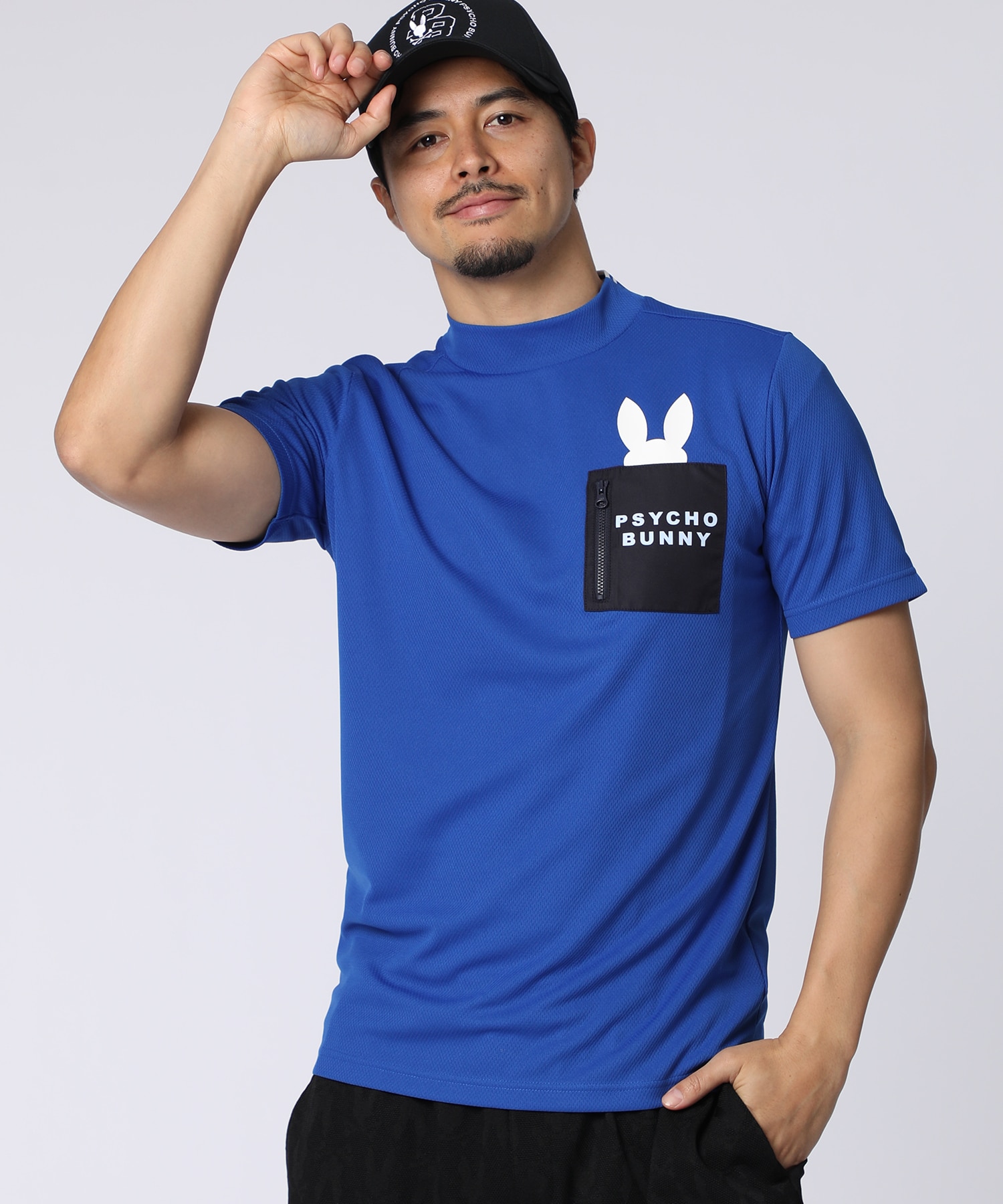 GOLF]ポケットバニー モックネックTシャツ｜Psycho Bunny｜サイコ