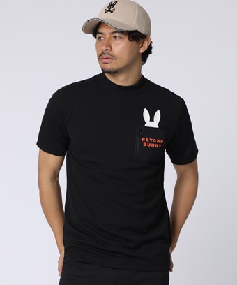 [GOLF]ポケットバニー 　モックネックTシャツ