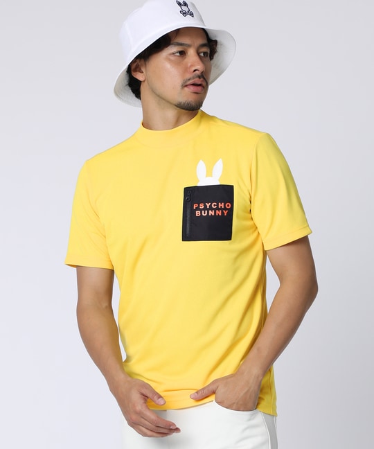 [GOLF]ポケットバニー モックネックTシャツ