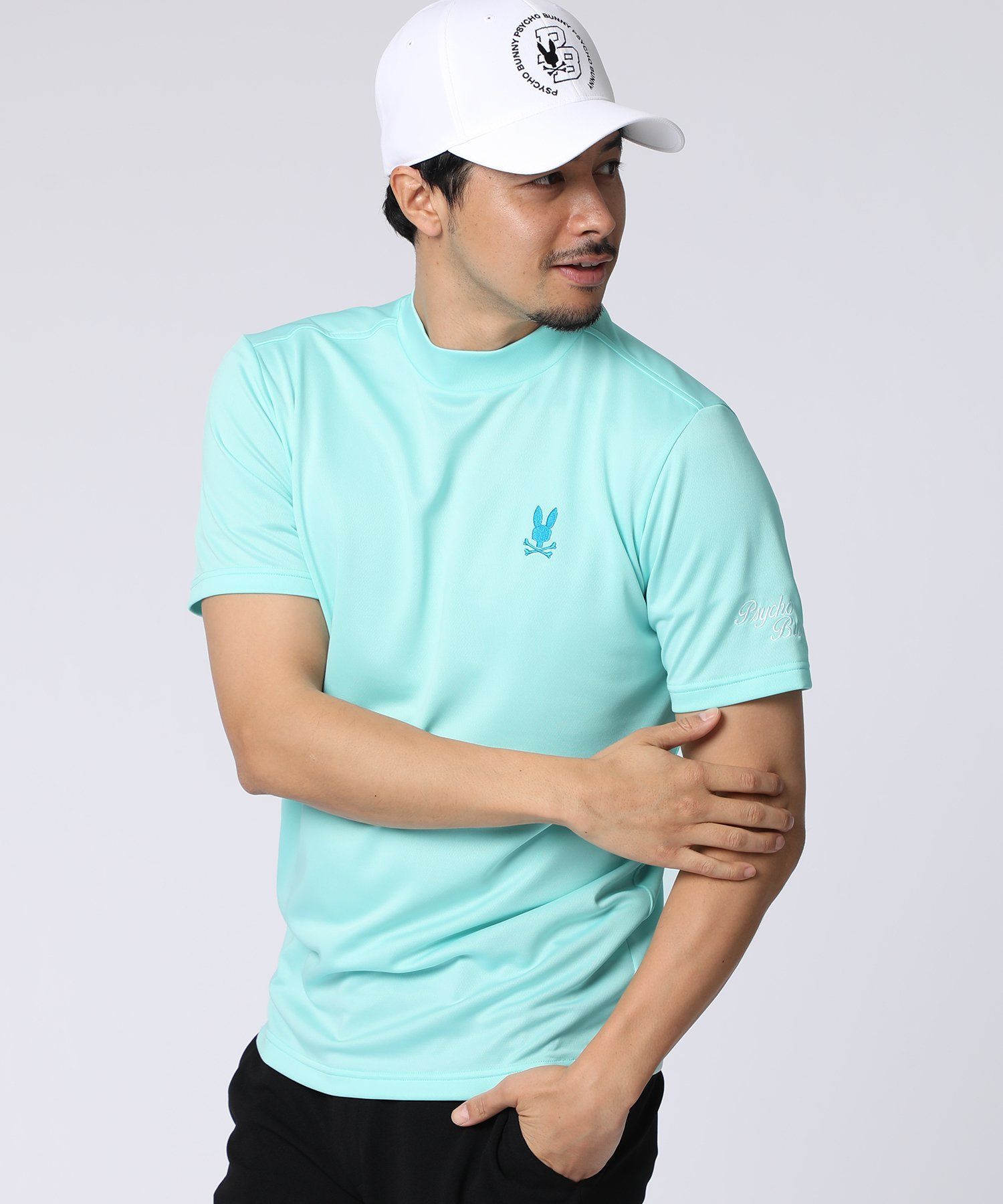 GOLF]ベーシックバニー モックネックTシャツ｜Psycho Bunny｜サイコ
