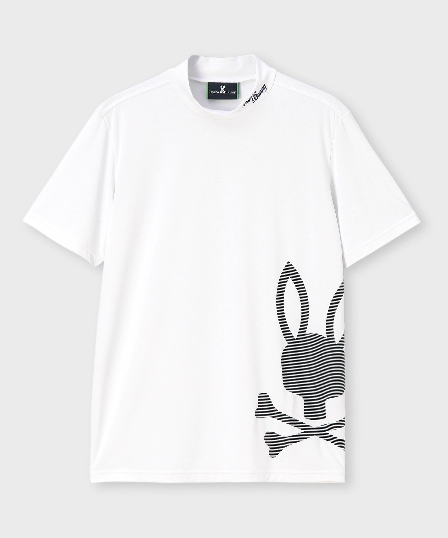 GOLF]ビッグBUNNYプリント モックネックTシャツ｜Psycho Bunny｜サイコ