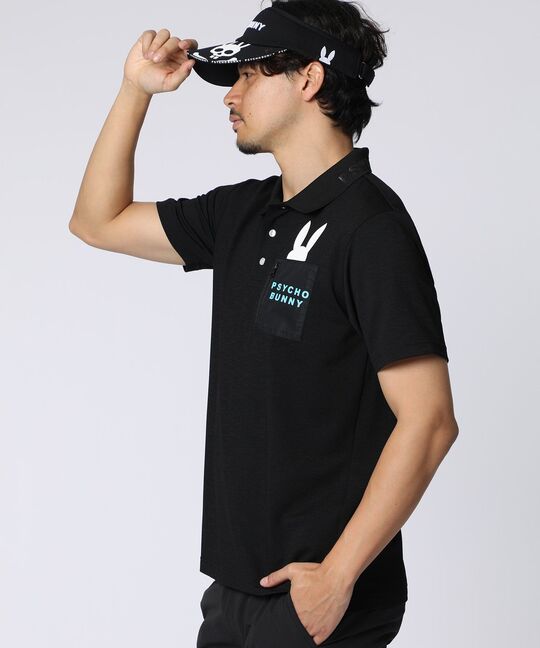 [GOLF]ドライミックス鹿の子 ポケットバニーポロシャツ