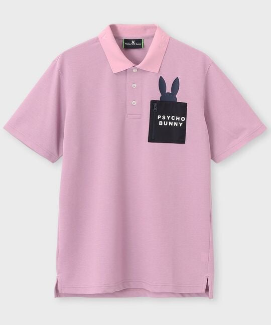 [GOLF]ドライミックス鹿の子 ポケットバニーポロシャツ