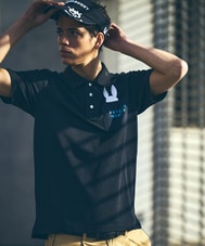 [GOLF]ドライミックス鹿の子 ポケットバニーポロシャツ