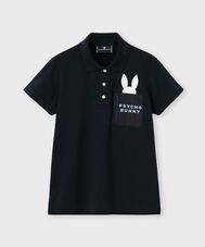 [GOLF][WOMEN]ドライミックス鹿の子 ポケットバニーポロシャツ