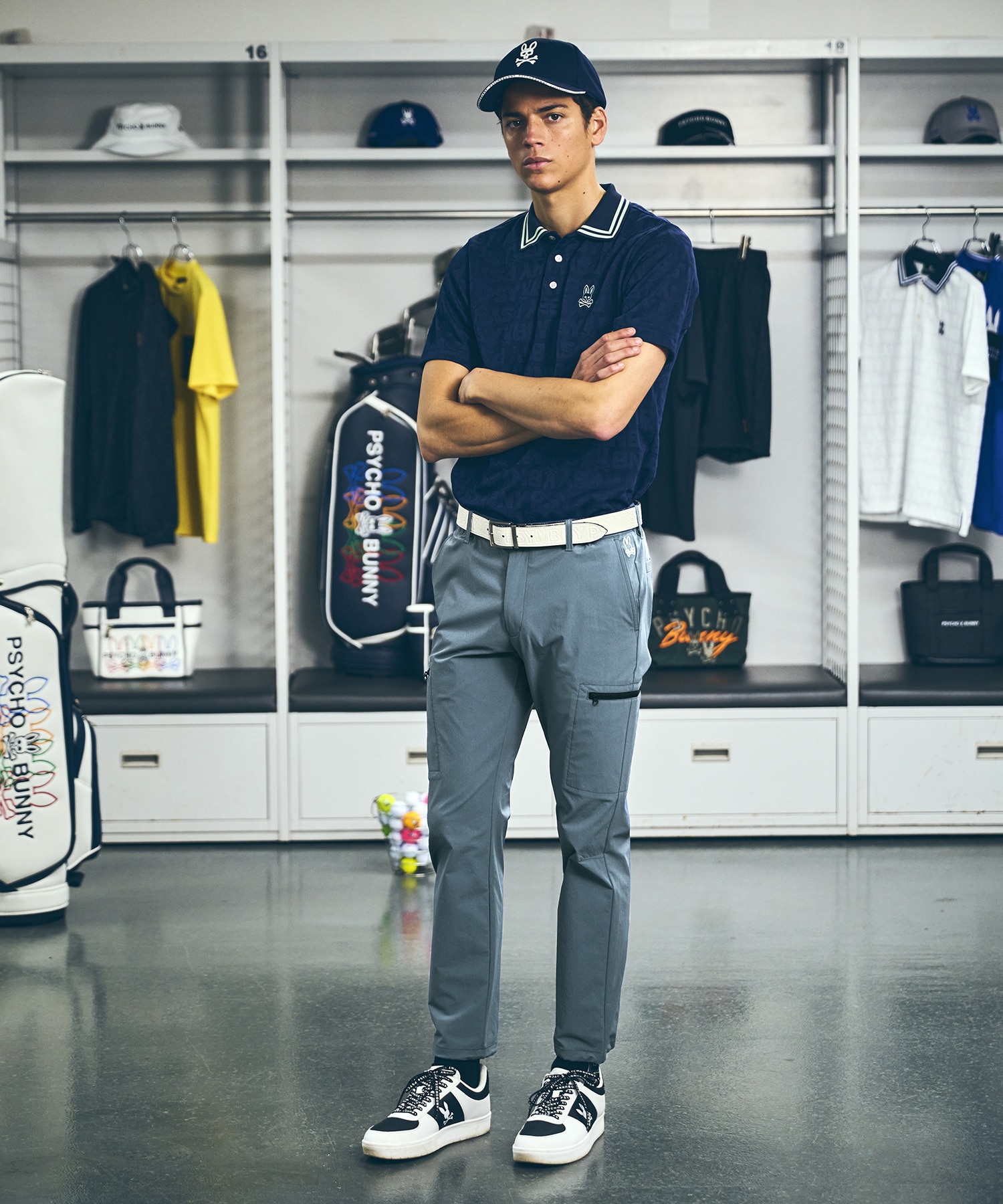 GOLF]CORDURA 2WAYストレッチ 撥水スリムカーゴパンツ｜Psycho Bunny