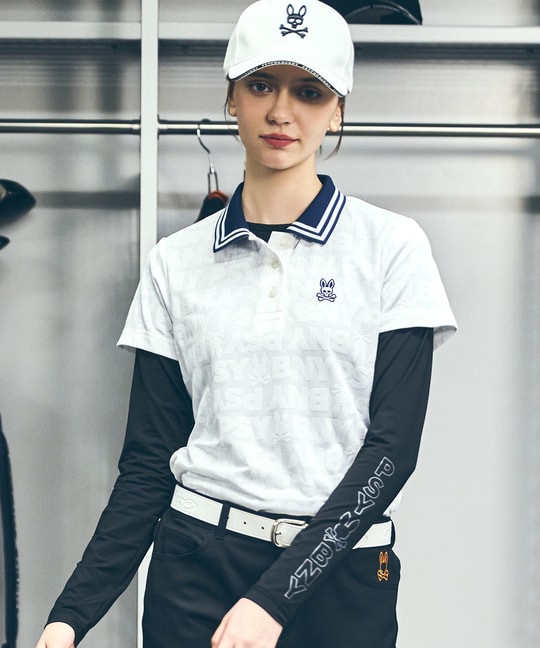 [GOLF][WOMEN]オリジナルジャガード BUNNYポロシャツ