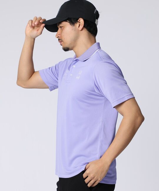 [GOLF]ライトカノコ ロゴ刺繍ポロシャツ