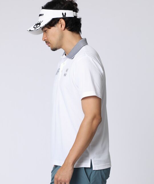 [GOLF]ライトカノコ ロゴ刺繍ポロシャツ