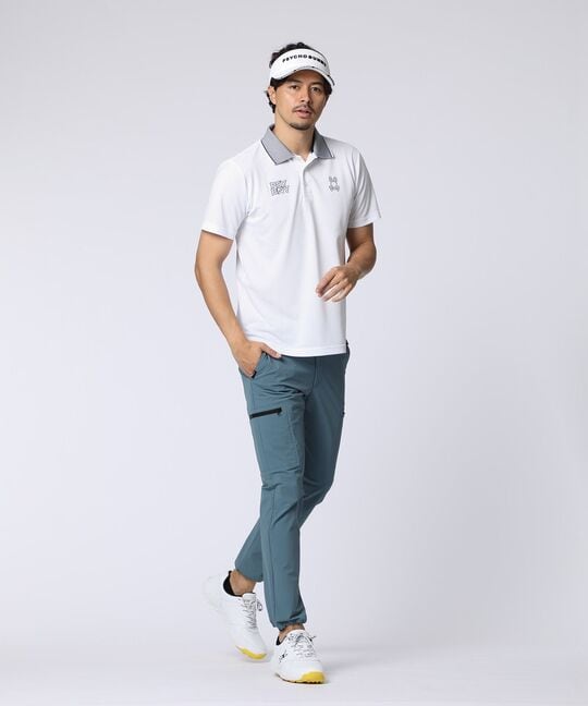 [GOLF]ライトカノコ ロゴ刺繍ポロシャツ