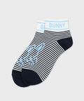[GOLF]ボーダーシルエットバニー ボーダー柄ソックス