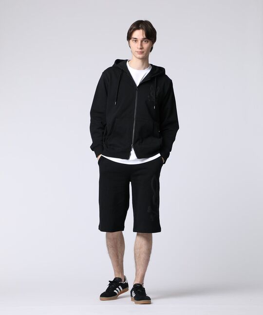 ジャカードロゴ  バギースウェットパーカ