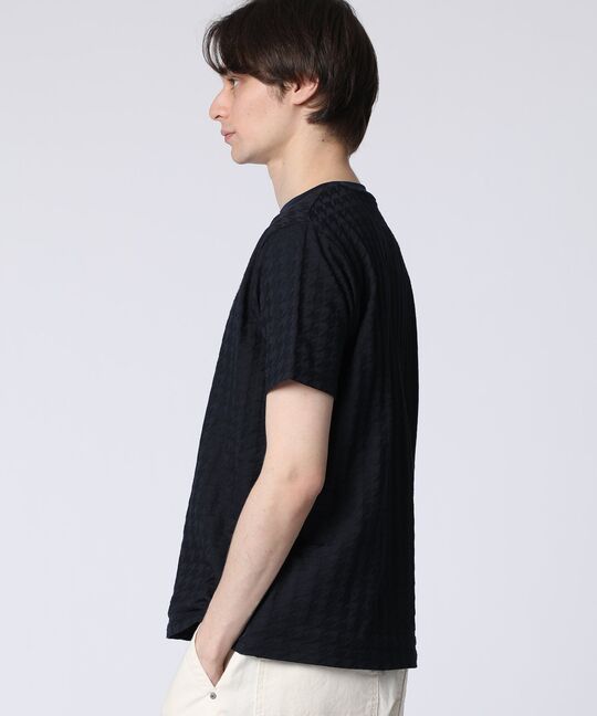 リンクスニット 千鳥格子柄Tシャツ