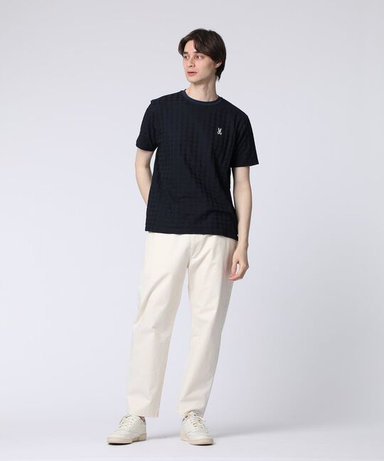 リンクスニット 千鳥格子柄Tシャツ