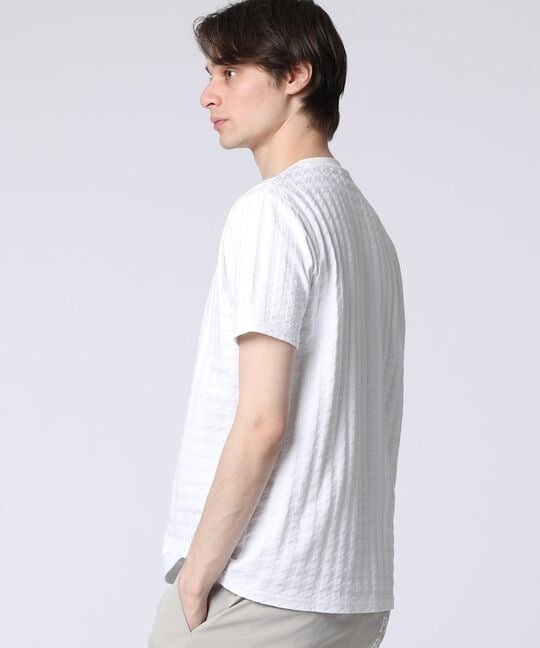 リンクスニット 千鳥格子柄Tシャツ