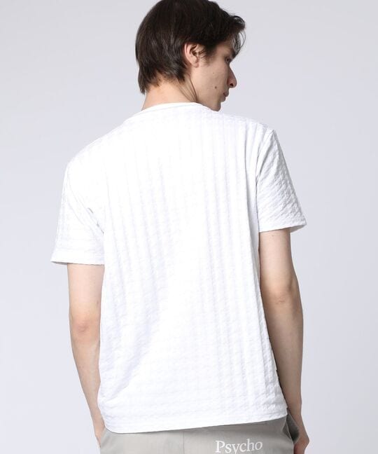 リンクスニット 千鳥格子柄Tシャツ