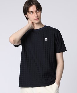 リンクスニット 千鳥格子柄Tシャツ