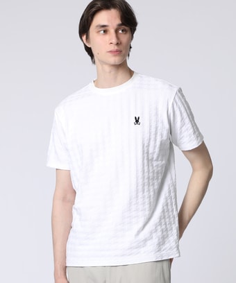 リンクスニット 　千鳥格子柄Tシャツ