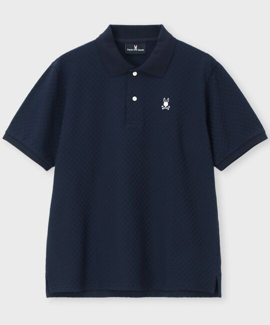 シルケットリンクス チェッカー柄ポロシャツ