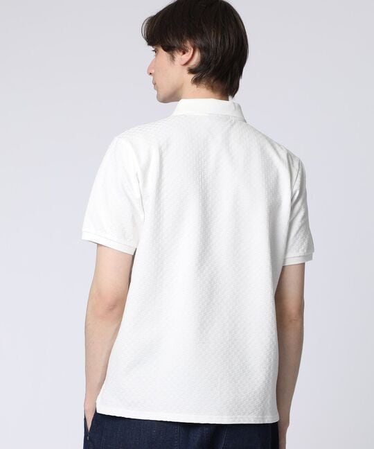 シルケットリンクス チェッカー柄ポロシャツ