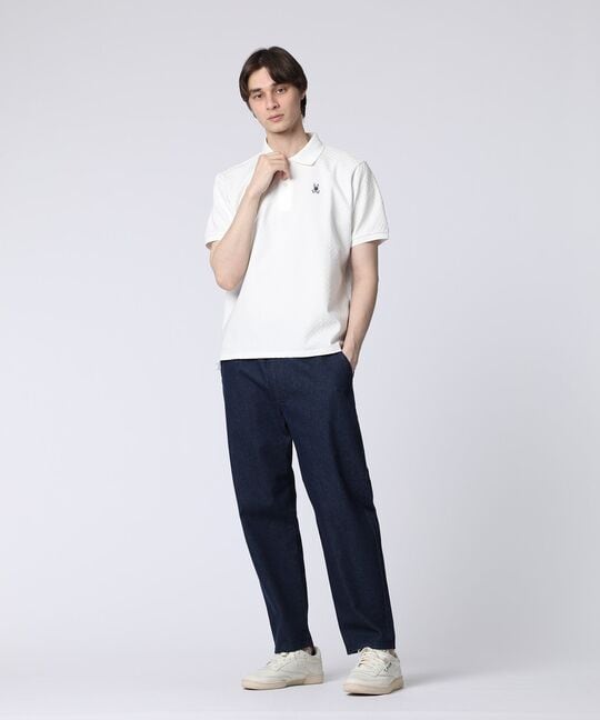 シルケットリンクス チェッカー柄ポロシャツ