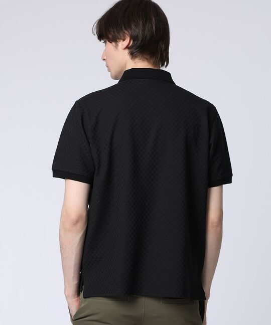 シルケットリンクス チェッカー柄ポロシャツ